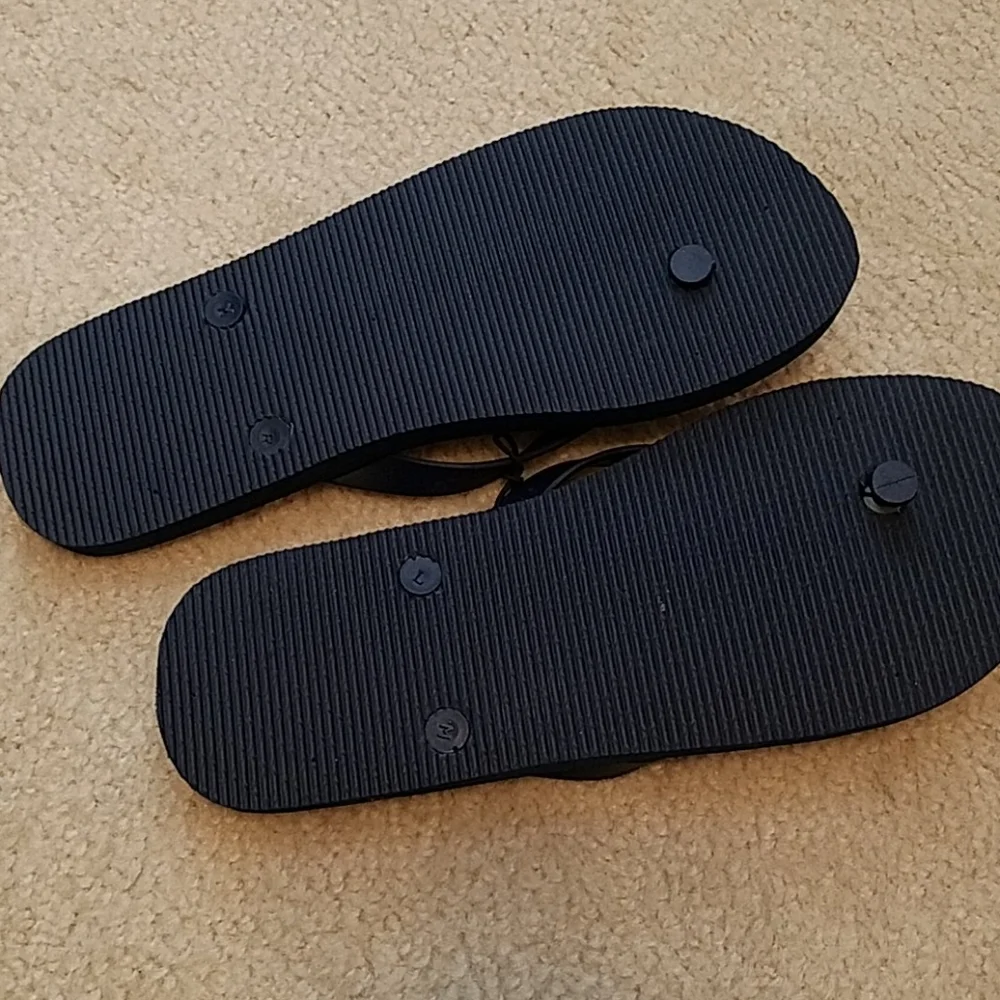 Corona, Navy, white, gold flip flops, Sz S/M